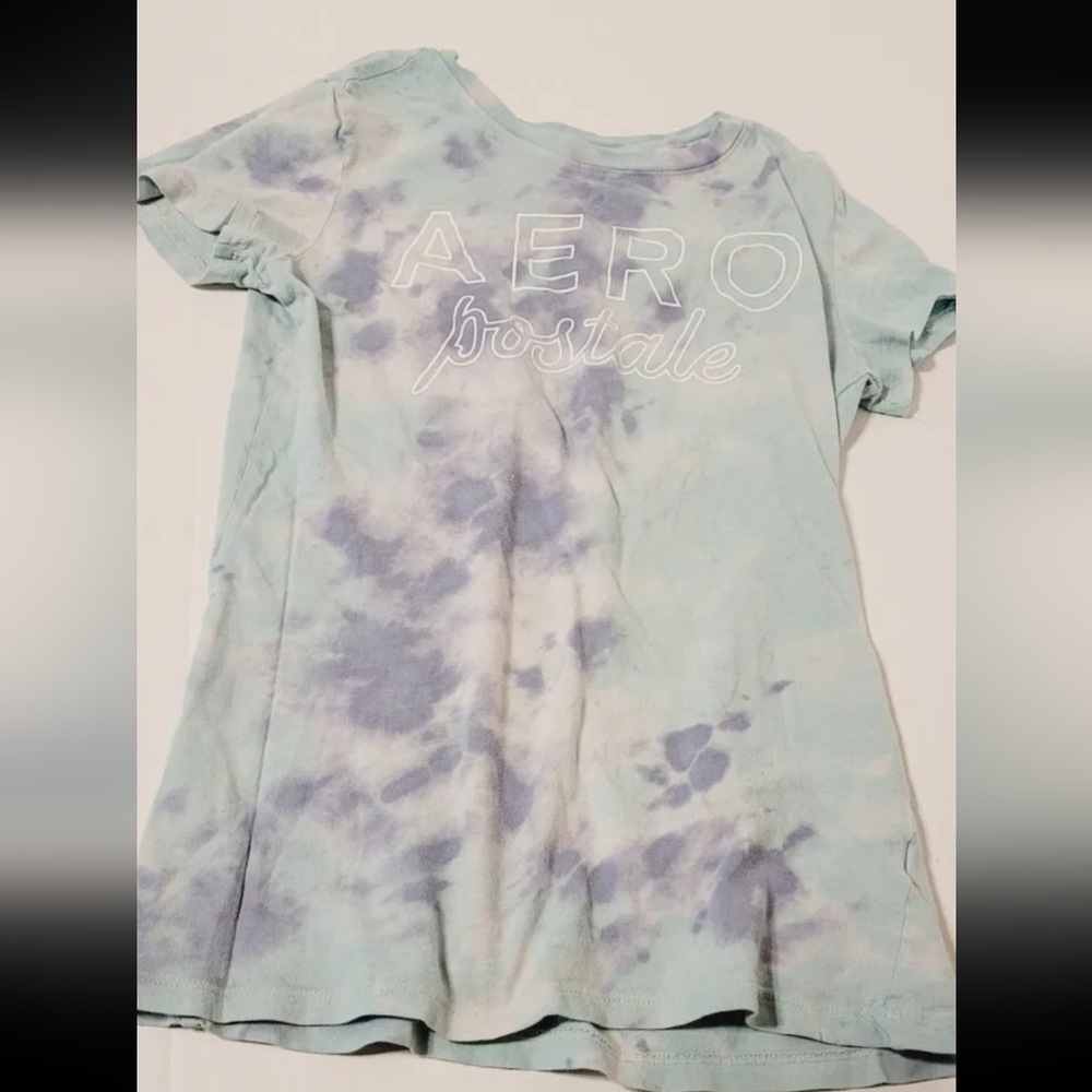 aeropostale tie dye t-shirt women size Medium blue